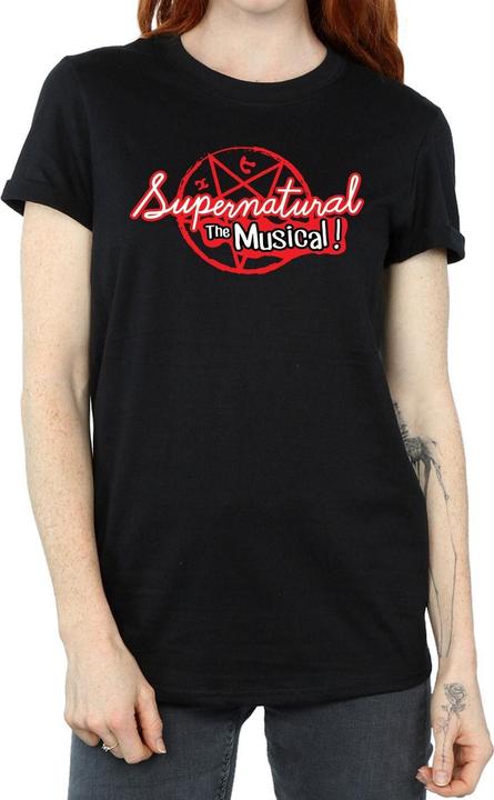 Actual product image Supernatural Womens/Ladies The Musical Cotton Boyfriend T-Shirt (M)