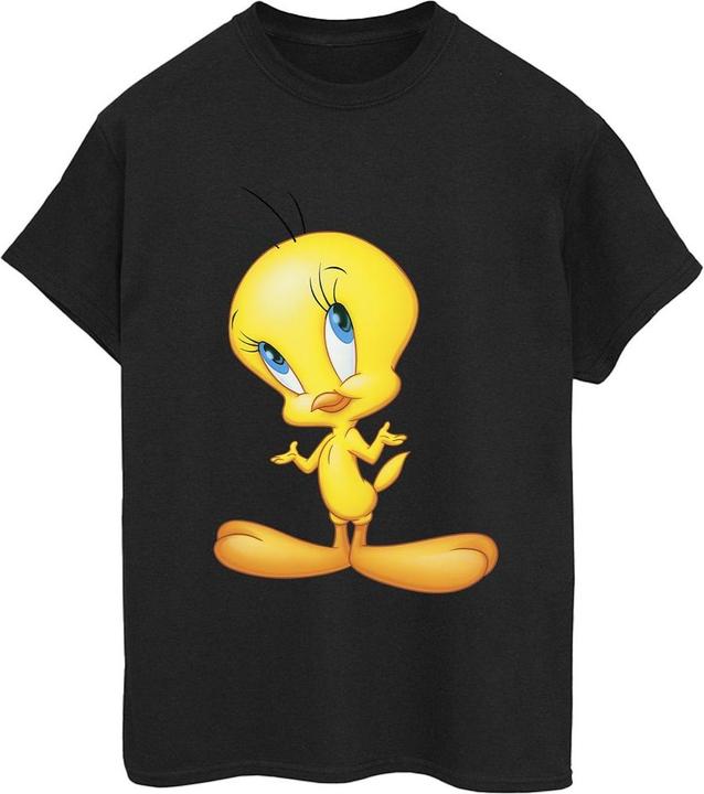 Actual product image Looney Tunes Womens/Ladies Tweety Standing Cotton Boyfriend T-Shirt (S)