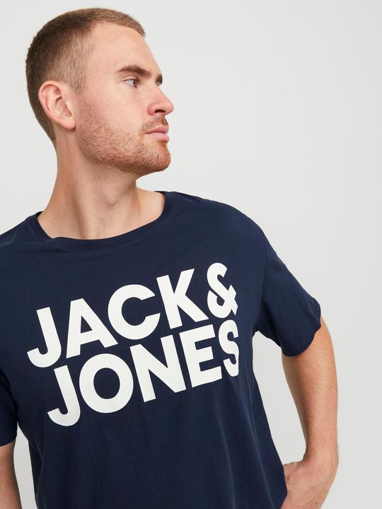 Actual product image Jack & Jones Logo print plus size T-shirt (6XL)
