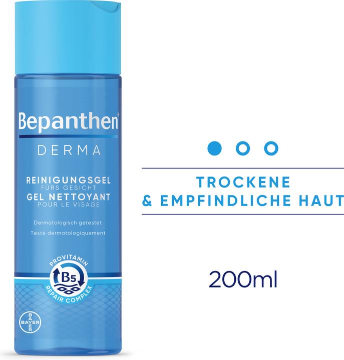 Produktbild Bepanthen Derma Reinigungsgel fürs Gesicht (Gel, 200 ml)