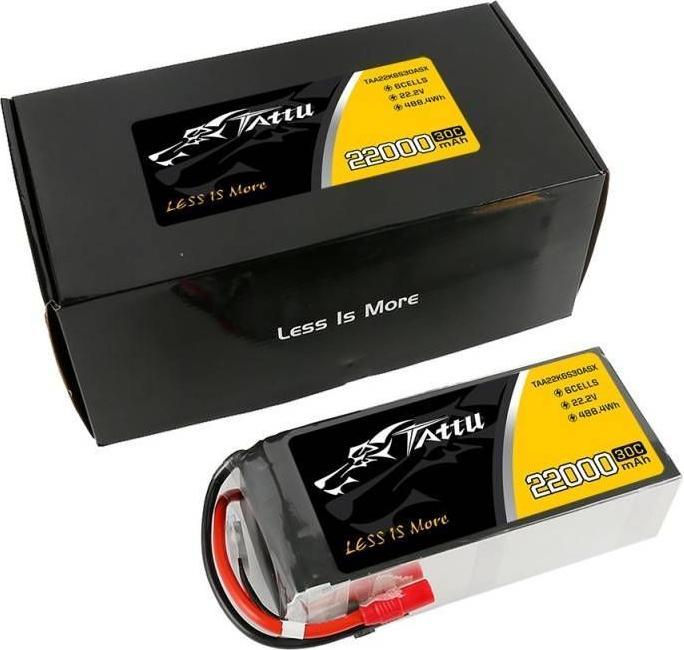 Produktbild Tattu Akumulator 22000mAh 22.2V 30C 6S1P LiPo AS150+XT150 (22.20 V, 22000 mAh)