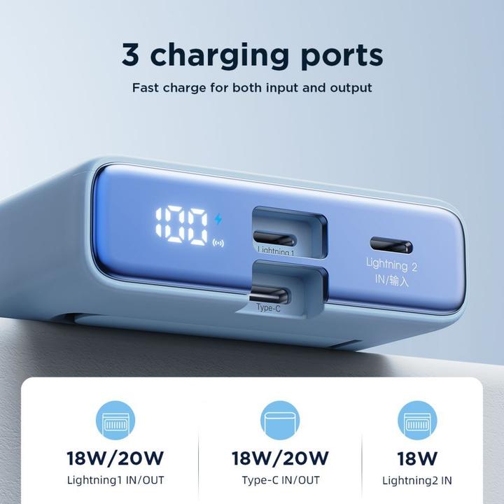 Produktbild Joyroom Magnetic Wireless Powerbank 10000mAh (10000 mAh, 20 W, 38.50 Wh)
