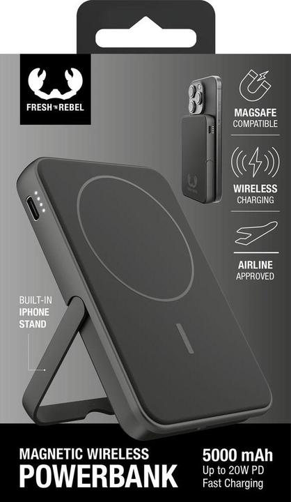 Produktbild Fresh'N Rebel Magnetic Wireless Powerbank (5000 mAh, 20 W, 19.25 Wh)