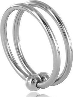Immagine prodotto Metal Hard Doppio anello per il pene in metallo con anello per i testicoli (3.20 cm)