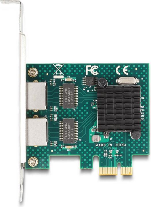 Produktbild Delock PCI Express x1 Karte zu 2 x RJ45 Gigabit LAN BCM (PCI-E x1)