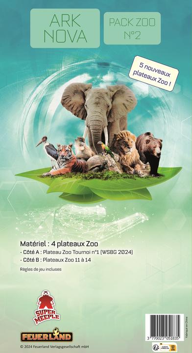Produktbild Super Meeple Ext. Ark Nova Pack Zoo No.2 (f) (Französisch)