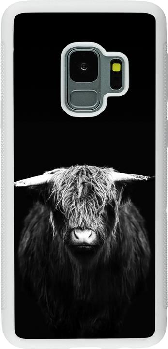 Produktbild PhoneLook Hülle Silikon weiss Highland calf black (Samsung Galaxy S9+)