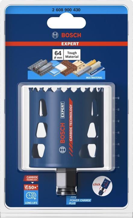 Image du produit Bosch Professional Zubehör Scie cloche EXPERT Tough Material, 64 x 60 mm (64 mm)