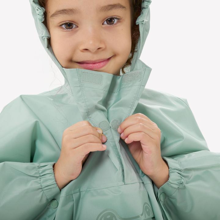 Produktbild Quechua Poncho Regencape Kinder Gr. 92–116 Bergwandern - MH100 grün