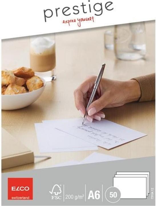Produktbild Elco Schreibkarten Prestige (A6, 200 g/m², 50 x)