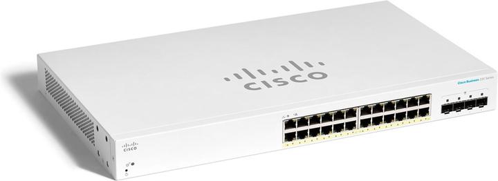 Actual product image Cisco PoE+ Switch CBS220-24P-4X 28 Port (28 Ports)