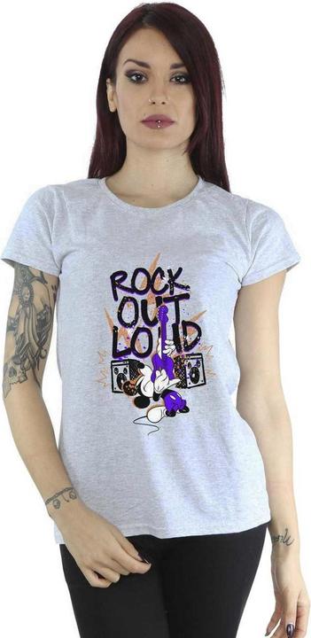 Actual product image Disney Womens/Ladies Mickey Mouse Rock Out Loud Cotton T-Shirt (XL)