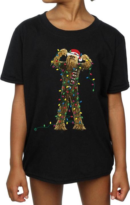 Image du produit Star Wars - T-shirt CHEWBACCA CHRISTMAS LIGHTS - Fille (140, 146)
