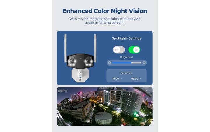 Actual product image Reolink Duo 2 WiFi network camera (4608 x 1728 pixels)