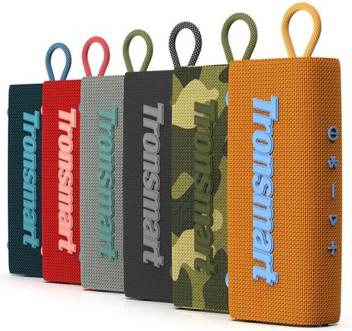 Actual product image Tronsmart Trip Wireless Bluetooth 5.3 Speaker Waterproof IPX7 10W Orange (20 h, Rechargeable battery operated)