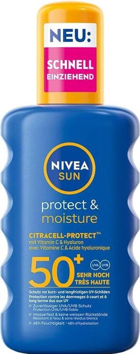 Produktbild NIVEA Schutz & Pflege (Sonnenspray, SPF 50+, 200 ml, 246 g)