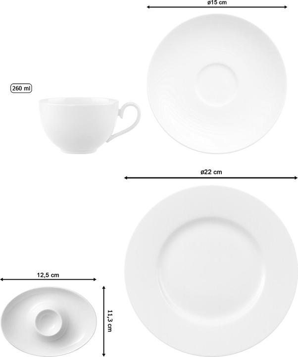 Produktbild Villeroy & Boch Frühstücksservice Royal (6 Stück)