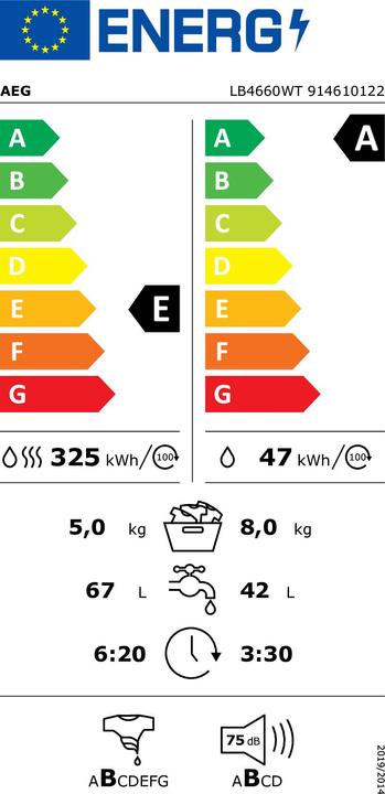 Etichetta energetica AEG LB4660WT