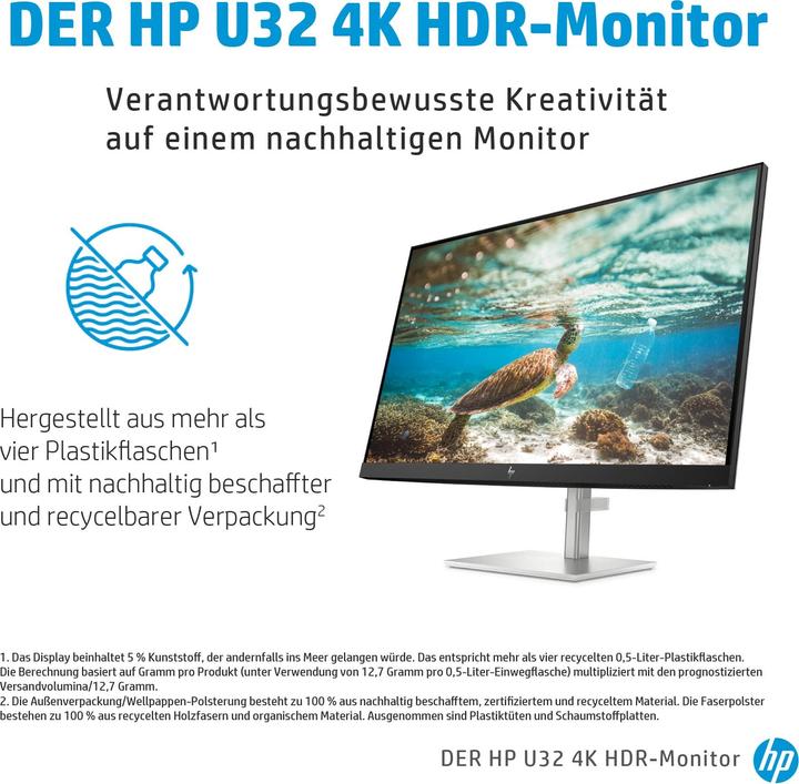 Actual product image HP U32 (3840 x 2160 Pixels, 31.50")