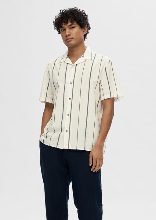 Actual product image Slhrelaxnew-Linen Shirt Ss Resort (XXL)