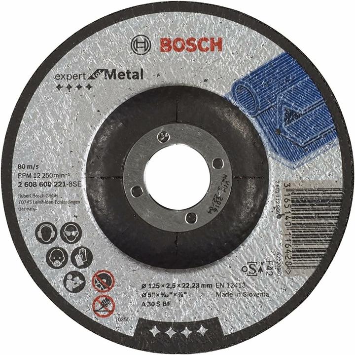 Bosch Professional Zubehör PRO Disco da taglio per metallo, 125 x 2,5 x 22,23 mm