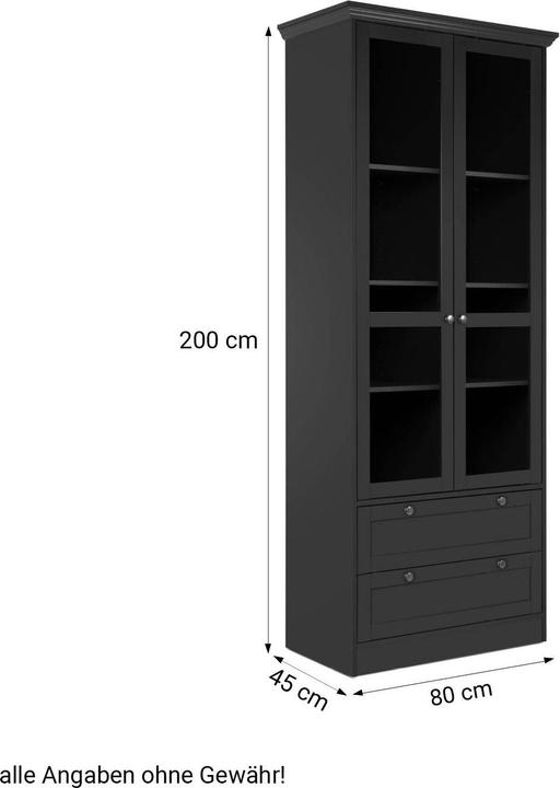 Image du produit Homestyle4u Vitrine Highboard (80 x 200 x 45 cm)
