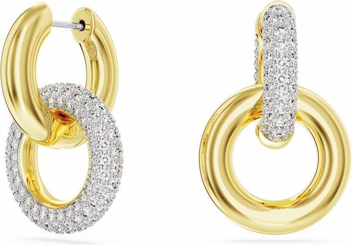 Actual product image Swarovski Dextera Creoles Intertwined Hoop White Gold (Swarovski Metal)
