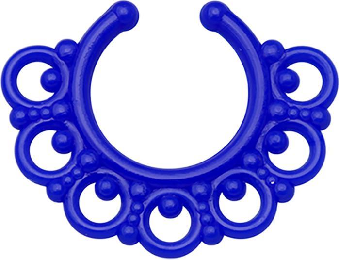 Immagine prodotto Star Piercing Fake Septum Tribal mit Kugeln dunkelblau