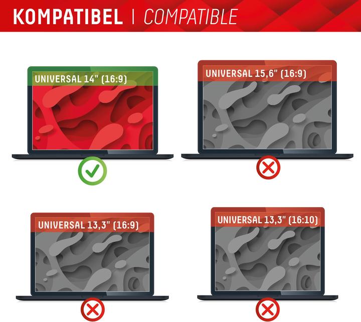 Image du produit Displex Privacy Safe, Laptop Blickschutzfilter (14", 16 : 9)