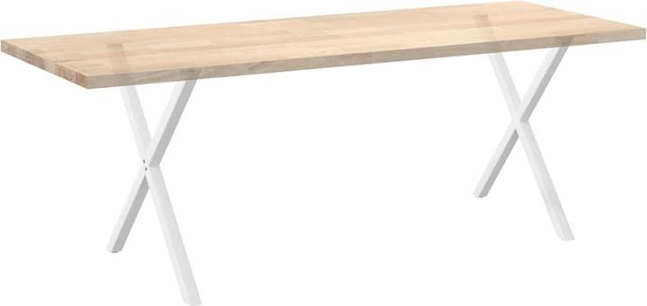 Produktbild VidaXL Esstischbeine X-Form 2 Stk. Weiss 70x(72-73) cm Stahl Tischbein
