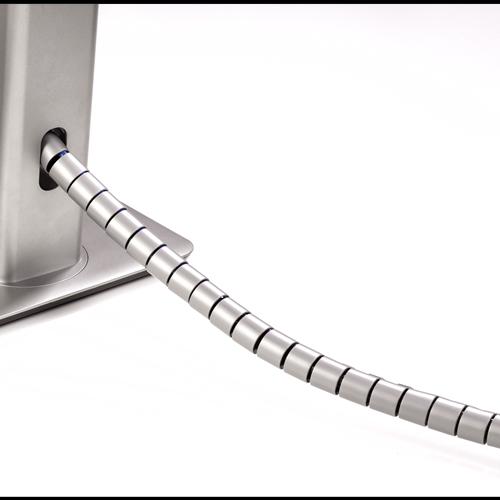 Produktbild Fellowes Kabelbündler Cable Zip, silber, Länge: 2,0 m Kabelführungs- und Schutzsystem, Durchmesser: 20 mm (Kabeldurchlass, 20 cm)