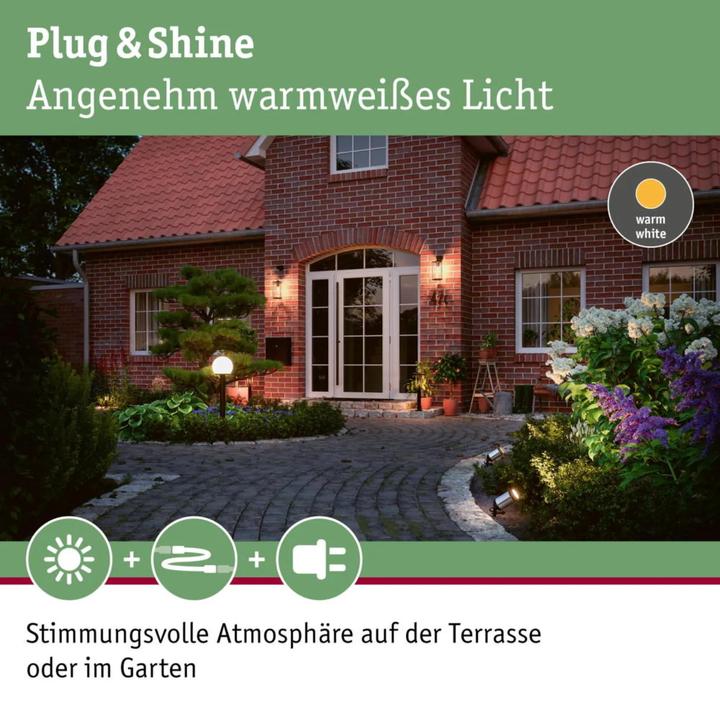 Image du produit Paulmann Lumière de jardin Plug & Shine CLASSIC 32° 3000 K (310 lm, IP65)