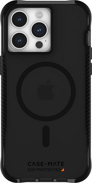 Actual product image Case-Mate Tough Grip Plus D3O MagSafe - iPhone 15 Pro Max Case (Smoke/Black) (Apple iPhone 15 Pro Max)