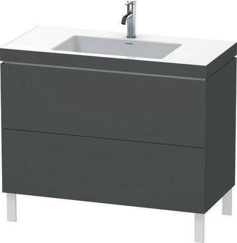 Image du produit Duravit Meuble sous-lavabo L-CUBE avec lavabo Vero Air 698x1000x480mm 1 HL taupe