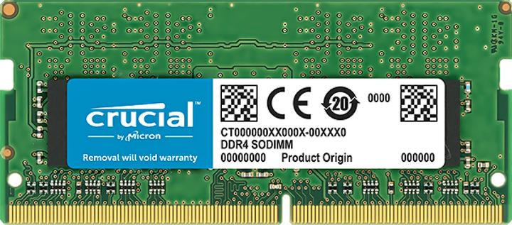 Actual product image Crucial Laptop Memory (1 x 4GB, 2666 MHz, DDR4-RAM, SO-DIMM)