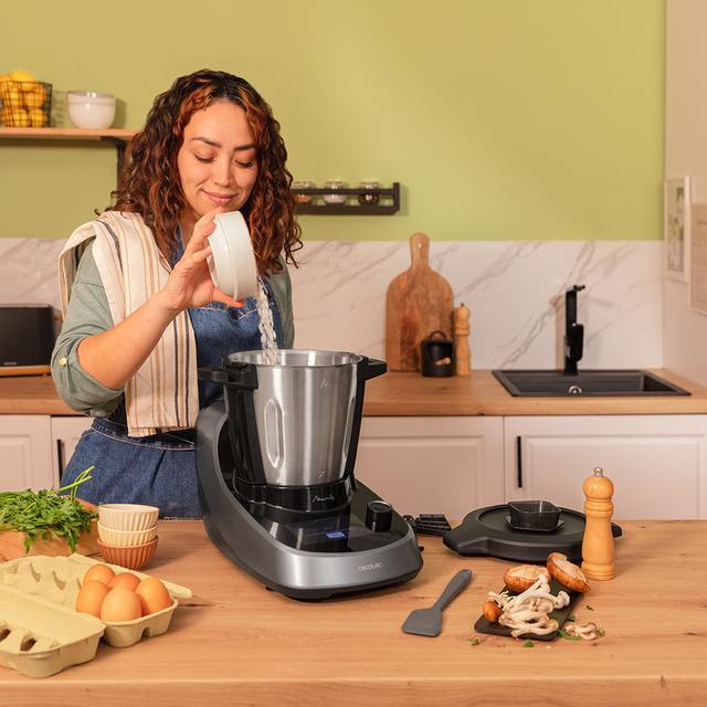 Actual product image Cecotec Robot Cuiseur Mambo Touch avec pichet Habana 10090 (Noir/Gris) (1600 W)