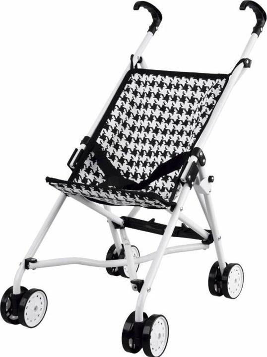 Actual product image Jokomisiada PIXINO Baby-Puppenwagen, schwarz-weiss