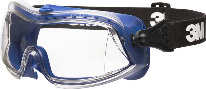 Produktbild 3M Modul-R Schutzbrille, Carbonglas, Klar mit UV Schutz, belüftet, Rahmen aus TPE kratzfest