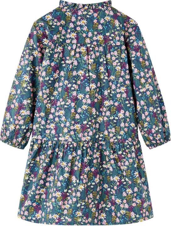 Immagine prodotto VidaXL Abito da bambino con maniche lunghe blu scuro 140,Materiale: 100 (140)