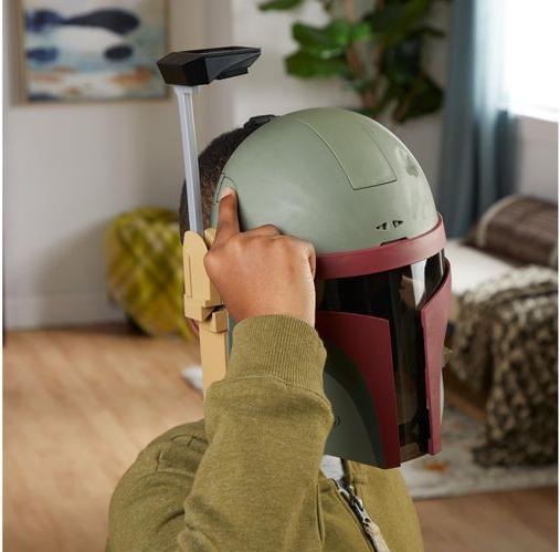 Actual product image Hasbro Electronic Boba Fett Mask, Star Wars Costume for Kids, Star Wars Toys for Boys