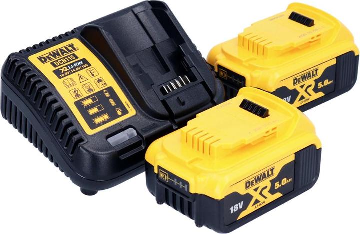 Actual product image DeWalt DCW 210 P2 Battery orbital sander 18 V 125 mm Brushless + 2x rechargeable battery 5.0 Ah + charger (Eccentric grinder)