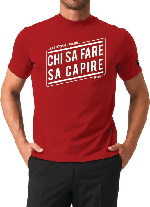 MyAgg T-Shirt Chi Sa Fare Sa Capire Rossa XS (XS)