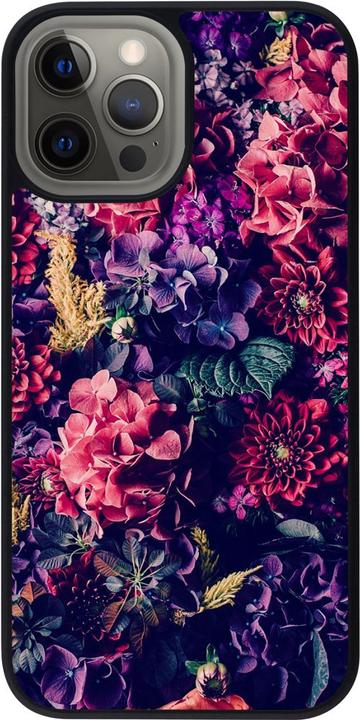 Image du produit PhoneLook Coque Silicone rigide noir Flowers Dark (Apple iPhone 12 Pro Max)