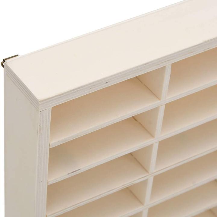 Produktbild VidaXL Wandvitrine Hängevitrine Sammlervitrine Sammlerkasten mit 80 Fächern