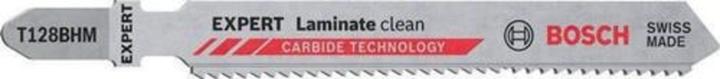 Bosch Professional Zubehör Expert Laminate Clean T128 BHM jigsaw blade, 3 pieces