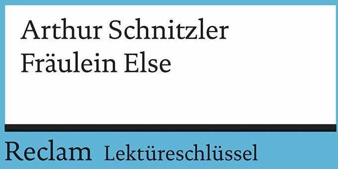 Produktbild Arthur Schnitzler: Fräulein Else (Deutsch, Bertold Heizmann)