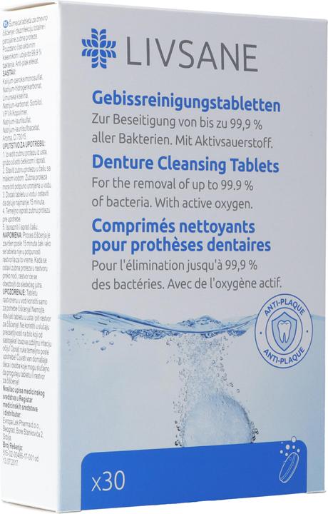 Produktbild Livsane Gebissreinigungstabletten Tabl (Zahnprothesen Zubehör)