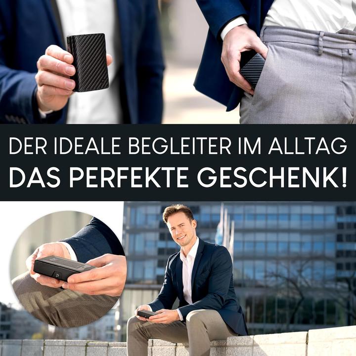 Image du produit Puristo Portefeuille KLIK MINIMAL Slim Carbon 11er