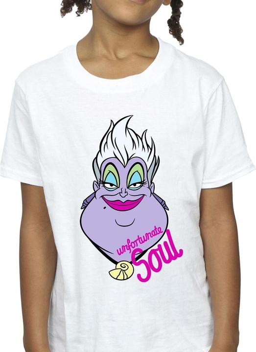 Actual product image Disney Girls Villains Ursula Unfortunate Soul Cotton T-Shirt (140, 146)