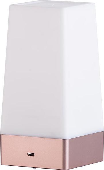 Image du produit Lunartec Lot de 2 lampes de table LED rechargeables avec capteur de mouvement PIR, blanc chaud, rectangulaire